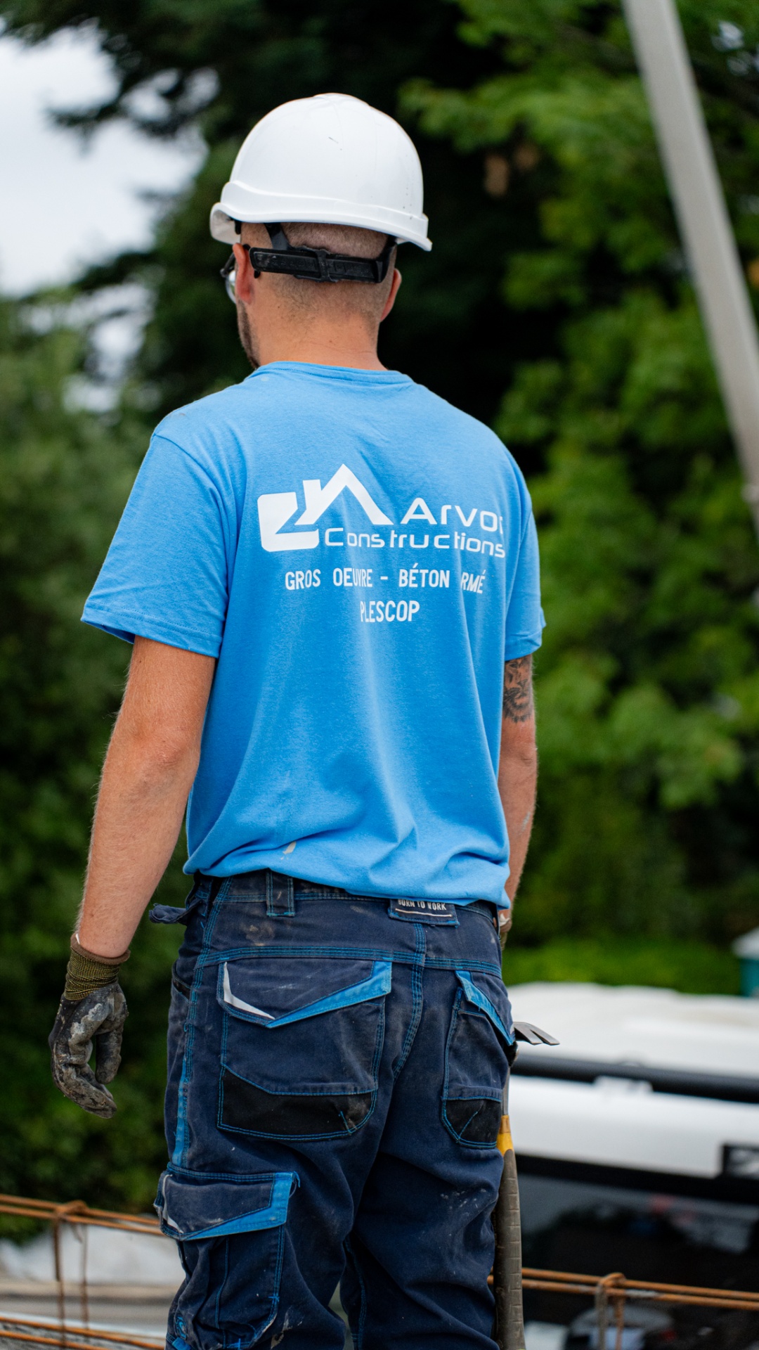 T-shirt Arvor Constructions sur chantier